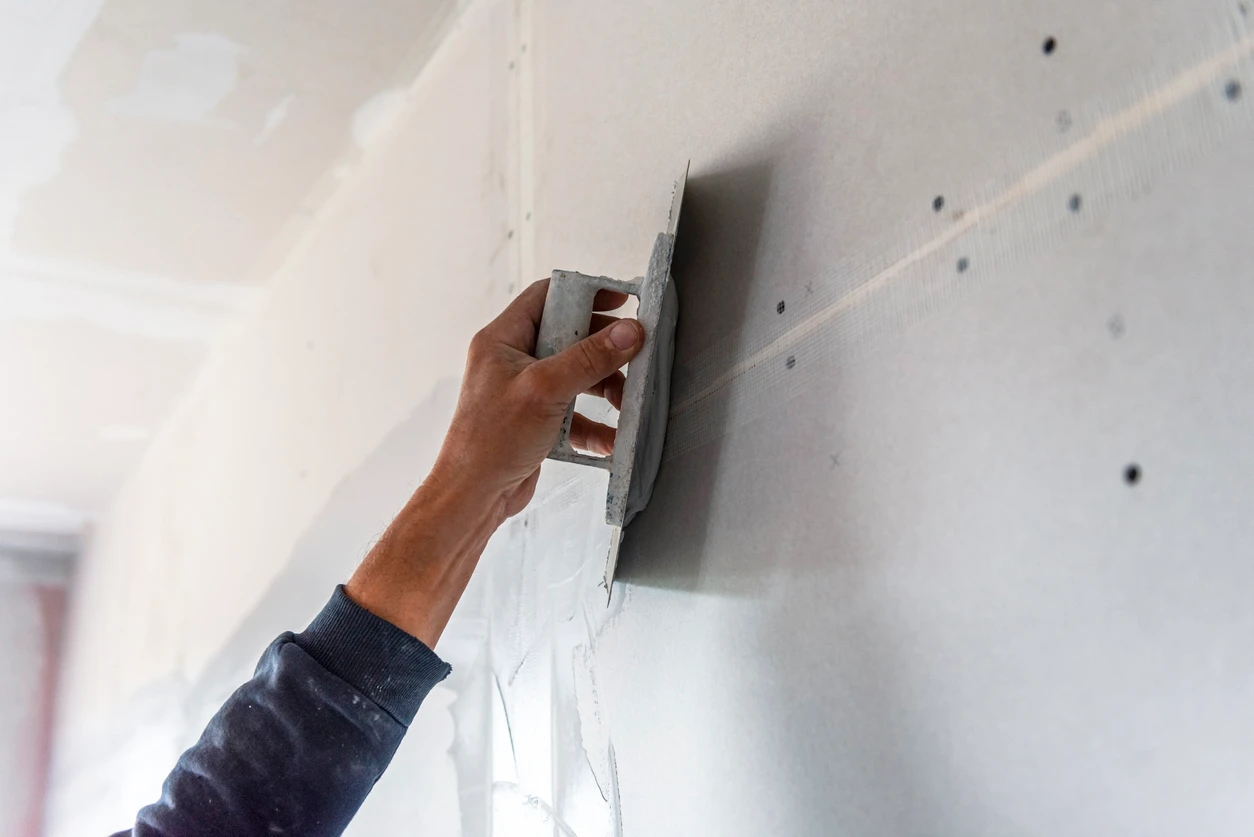 plastering